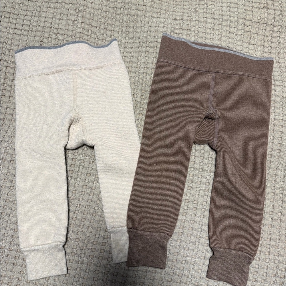 Made by Molly Plush Lined Tights - Mocha and Cream - Size 0-2T